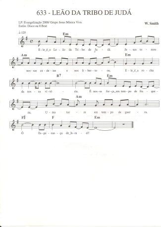 Catholic Church Music (Músicas Católicas) Leão da Tribo de Judá score for Keyboard