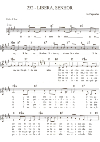 Catholic Church Music (Músicas Católicas) Libera Senhor score for Keyboard