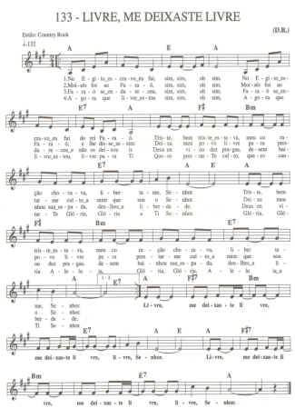 Catholic Church Music (Músicas Católicas) Livre me Deixaste Livre score for Keyboard