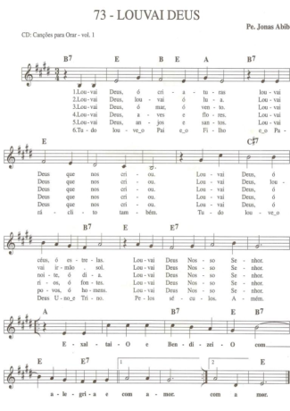 Catholic Church Music (Músicas Católicas)  score for Keyboard