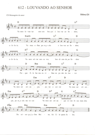 Catholic Church Music (Músicas Católicas) Louvando ao Senhor score for Keyboard