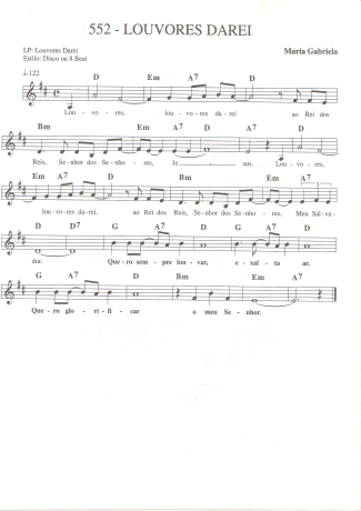 Catholic Church Music (Músicas Católicas)  score for Keyboard