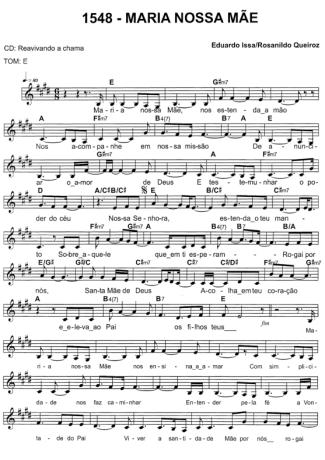 Catholic Church Music (Músicas Católicas)  score for Keyboard