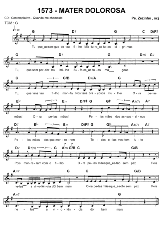 Catholic Church Music (Músicas Católicas) Mater Dolorosa score for Keyboard