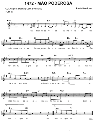 Catholic Church Music (Músicas Católicas)  score for Keyboard