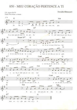 Catholic Church Music (Músicas Católicas)  score for Keyboard