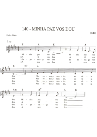 Catholic Church Music (Músicas Católicas) - Salmo do Matrimônio - Sheet  Music For Keyboard