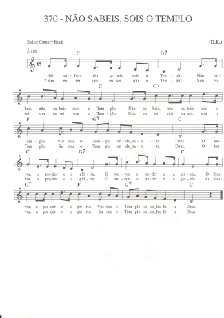 Catholic Church Music (Músicas Católicas)  score for Keyboard