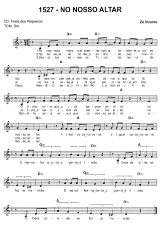 Catholic Church Music (Músicas Católicas) No Nosso Altar score for Keyboard