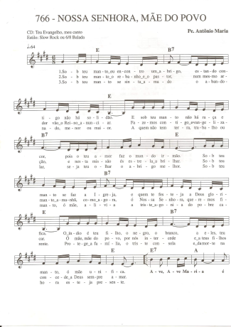 Catholic Church Music (Músicas Católicas)  score for Keyboard