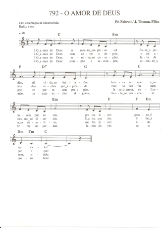 Catholic Church Music (Músicas Católicas)  score for Keyboard