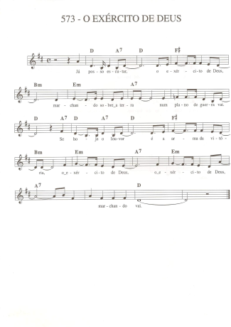 Catholic Church Music (Músicas Católicas) O Exército de Deus score for Keyboard