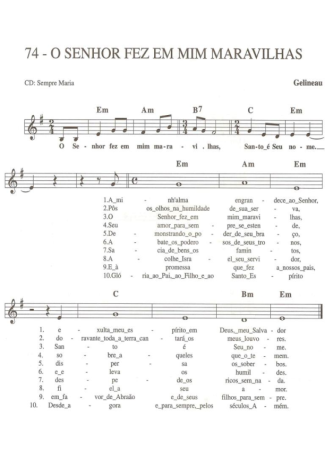 Catholic Church Music (Músicas Católicas)  score for Keyboard