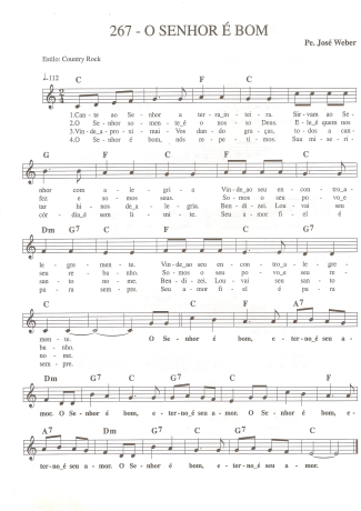 Catholic Church Music (Músicas Católicas) O Senhor é Bom score for Keyboard