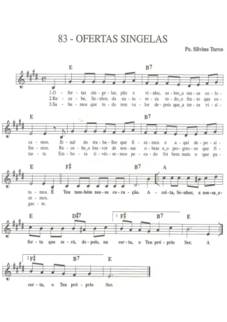 Catholic Church Music (Músicas Católicas) Ofertas Singelas score for Keyboard