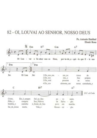 Catholic Church Music (Músicas Católicas)  score for Keyboard