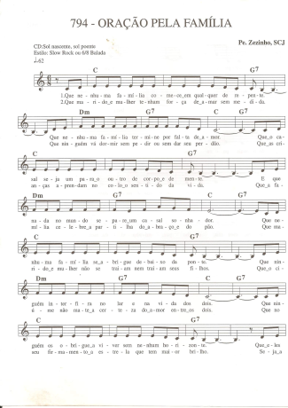 Catholic Church Music (Músicas Católicas)  score for Keyboard