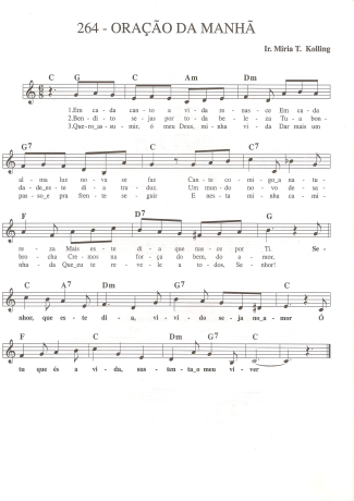 Catholic Church Music (Músicas Católicas) Oração da Manhã score for Keyboard