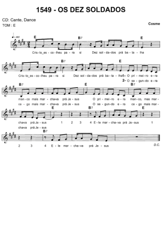 Catholic Church Music (Músicas Católicas) Os Deus Soldados score for Keyboard