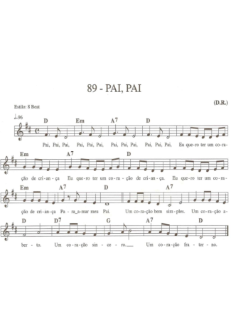 Catholic Church Music (Músicas Católicas) Pai Pai score for Keyboard