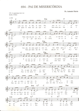 Catholic Church Music (Músicas Católicas)  score for Keyboard