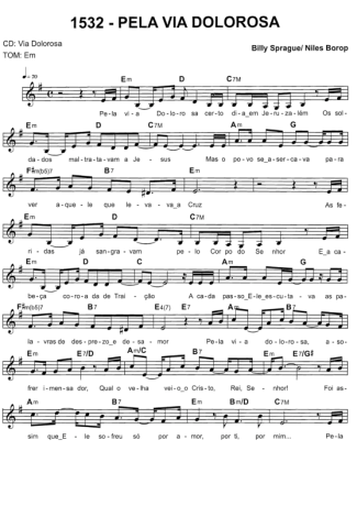 Catholic Church Music (Músicas Católicas) Pela Via Dolorosa score for Keyboard