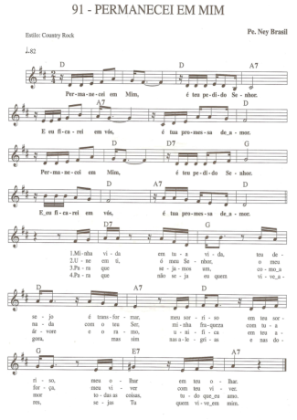 Catholic Church Music (Músicas Católicas) Permanecei em Mim score for Keyboard