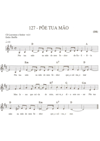 Catholic Church Music (Músicas Católicas) Põe Tua Mão score for Keyboard