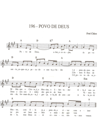 Catholic Church Music (Músicas Católicas) Povo De Deus score for Keyboard