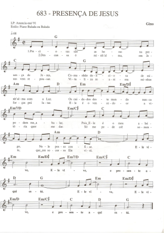 Catholic Church Music (Músicas Católicas)  score for Keyboard