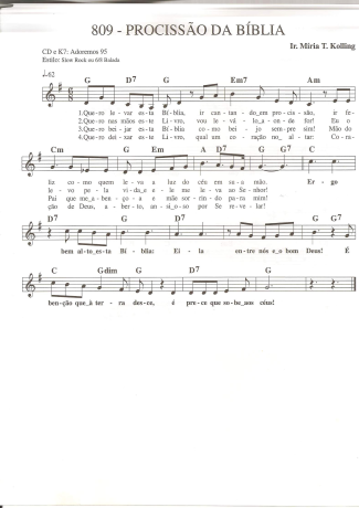 Catholic Church Music (Músicas Católicas)  score for Keyboard