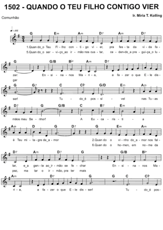 Catholic Church Music (Músicas Católicas)  score for Keyboard