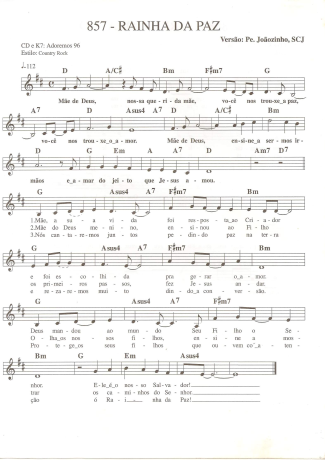 Catholic Church Music (Músicas Católicas)  score for Keyboard