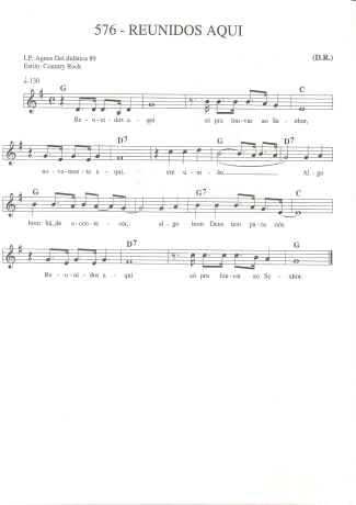 Catholic Church Music (Músicas Católicas) Reunidos Aqui score for Keyboard