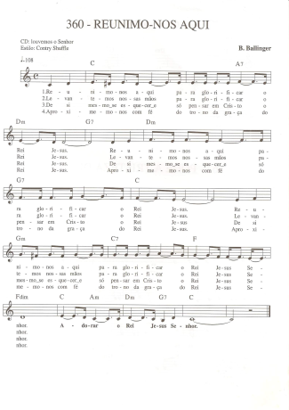 Catholic Church Music (Músicas Católicas)  score for Keyboard