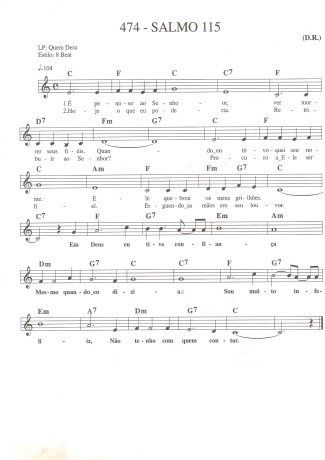 Catholic Church Music (Músicas Católicas)  score for Keyboard