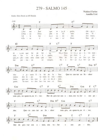 Catholic Church Music (Músicas Católicas) Salmo 145 score for Keyboard