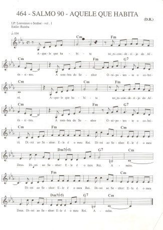 Catholic Church Music (Músicas Católicas)  score for Keyboard