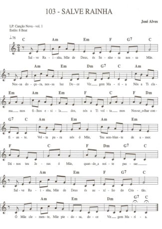 Catholic Church Music (Músicas Católicas)  score for Keyboard