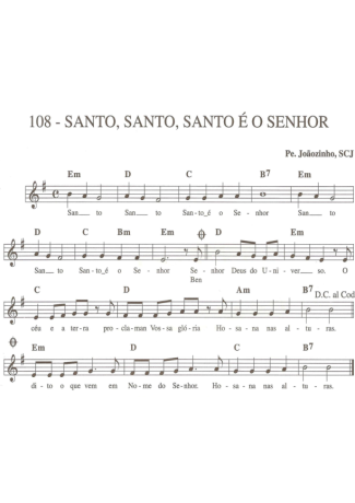 Catholic Church Music (Músicas Católicas)  score for Keyboard