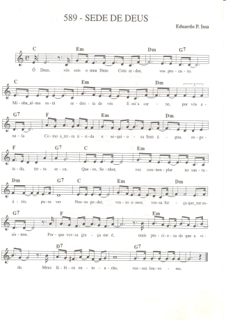 Catholic Church Music (Músicas Católicas)  score for Keyboard