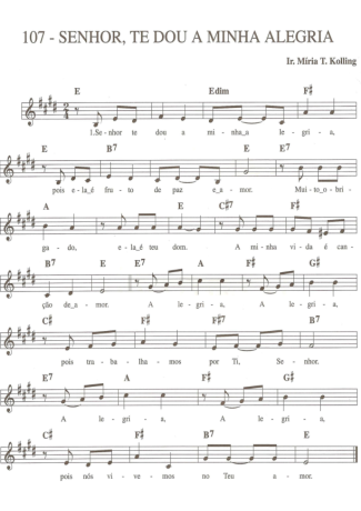 Catholic Church Music (Músicas Católicas)  score for Keyboard