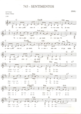 Catholic Church Music (Músicas Católicas) Sentimentos score for Keyboard