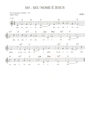 Catholic Church Music (Músicas Católicas)  score for Keyboard