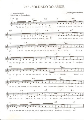 Catholic Church Music (Músicas Católicas)  score for Keyboard