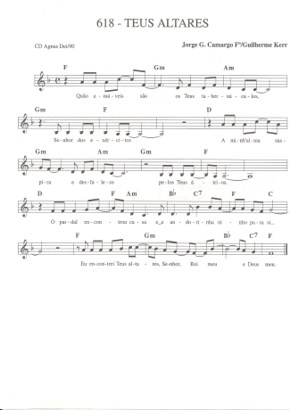 Catholic Church Music (Músicas Católicas)  score for Keyboard