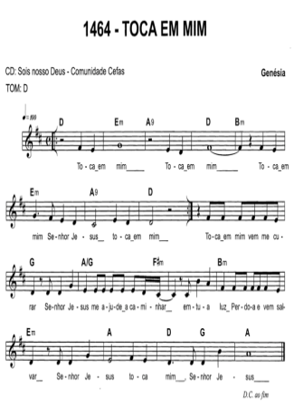 Catholic Church Music (Músicas Católicas) Toca Em Mim score for Keyboard