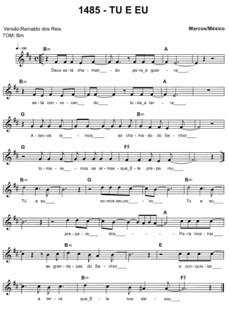 Catholic Church Music (Músicas Católicas) Tu E Eu score for Keyboard