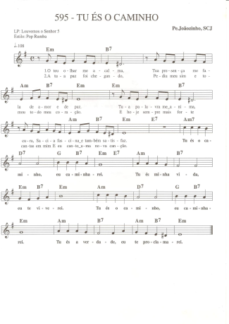 Catholic Church Music (Músicas Católicas) Tu És o Caminho score for Keyboard