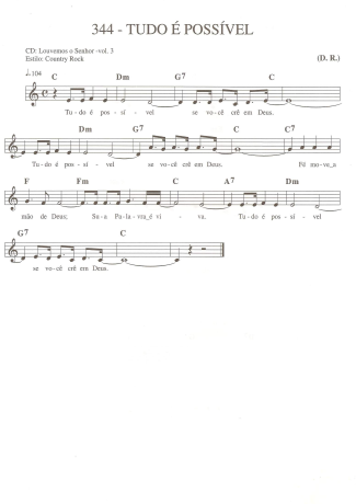 Catholic Church Music (Músicas Católicas)  score for Keyboard